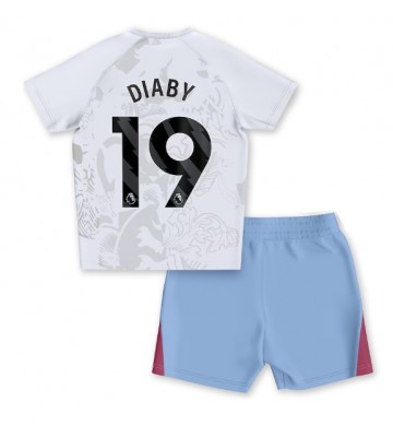 Aston Villa Moussa Diaby #19 Udebanesæt Børn 2023-24 Kort ærmer (+ korte bukser)